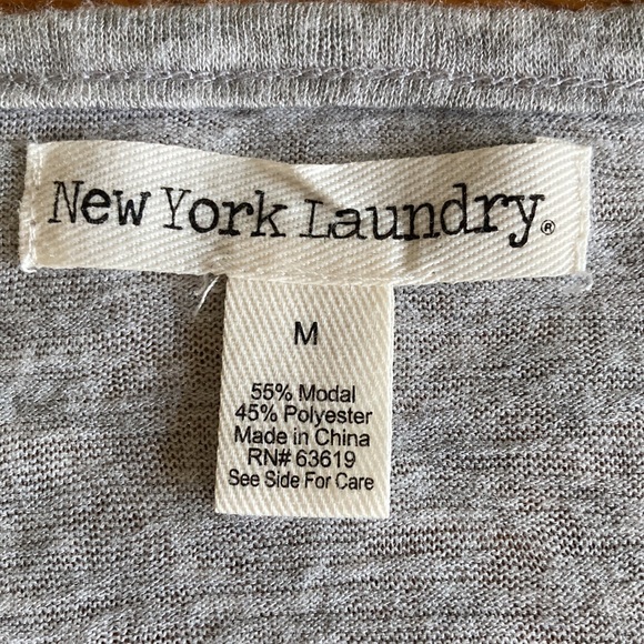 New York Laundry, M, short sleeve, split neck, Henley - Picture 6 of 9